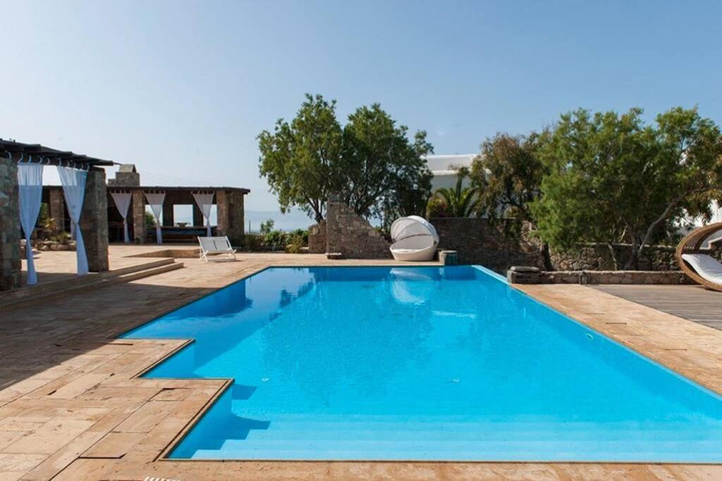 Dreamy Boho 5Bed Villa With Pool And Ocean View Mykonos Town Exterior foto