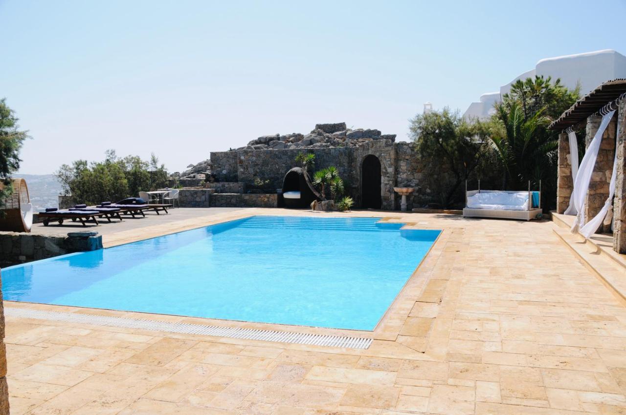 Dreamy Boho 5Bed Villa With Pool And Ocean View Mykonos Town Exterior foto