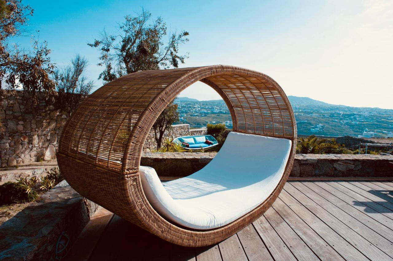 Dreamy Boho 5Bed Villa With Pool And Ocean View Mykonos Town Exterior foto
