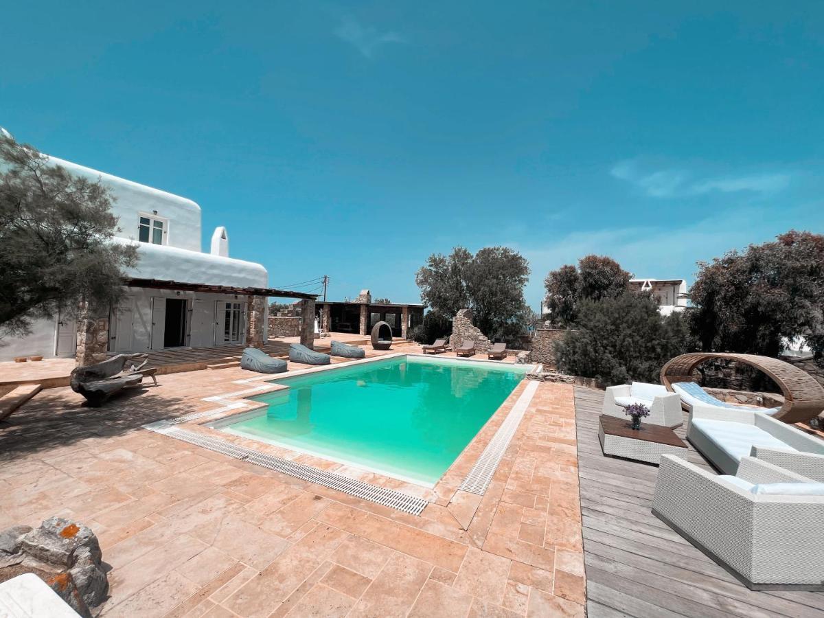 Dreamy Boho 5Bed Villa With Pool And Ocean View Mykonos Town Exterior foto